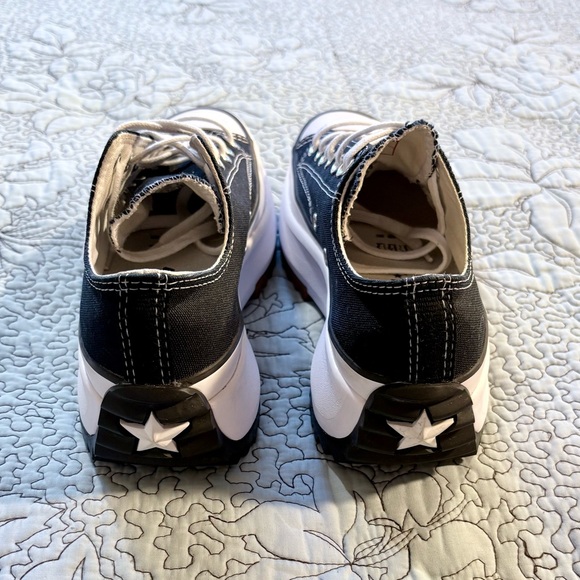 Converse Run Star Hike Low Platform Sneakers Black Women’s 8.5 Men’s 7💚 - Picture 3 of 10